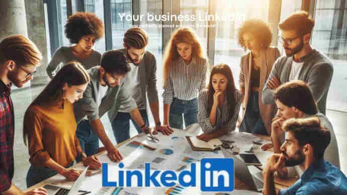 Photo of Your business on linkedin.com, with the title "Your business on linkedin.com" and a link to the page https://www.linkedin.com/